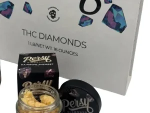 Persy Diamonds Rainbow Sherbet 1oz Baller Jar for Sale | Exclusive Cannabis